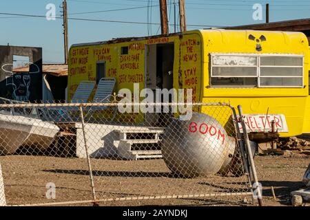 Art dans la vallée de Coachella près de Slab City et de la mer de Salton Banque D'Images