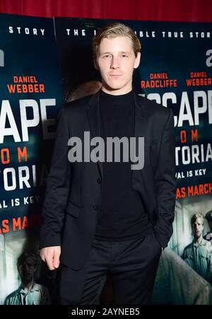 Daniel Webber assiste à un screening pour un nouveau film Escape From Pretoria au Soho Curzon à Londres. Banque D'Images