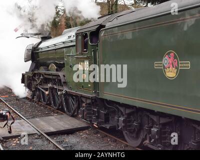 Vol de Scotsman à la gare d'Alresford Banque D'Images