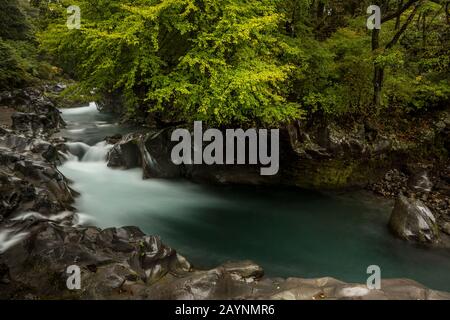 Rivière Daiya. Nikko, Japon Banque D'Images