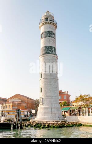 24 OCTOBRE 2018, MURANO, VENISE, ITALIE : Phare sur l'île de Murano Banque D'Images