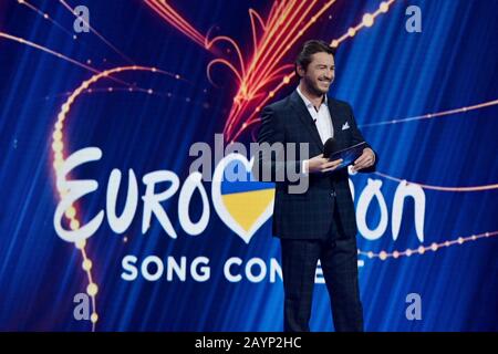 Kiev, Ukraine. 15 février 2020. Kiev, UKRAINE - 08 FÉVRIER 2020: Serhiy Prytula - leader de la sélection nationale Eurovision-2020 de l'Ukraine (photo d'Aleksandr Gusev/Pacific Press) crédit: Pacific Press Agency/Alay Live News Banque D'Images