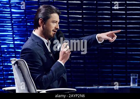 Kiev, Ukraine. 15 février 2020. Kiev, UKRAINE - 08 FÉVRIER 2020: Serhiy Prytula - leader de la sélection nationale Eurovision-2020 de l'Ukraine (photo d'Aleksandr Gusev/Pacific Press) crédit: Pacific Press Agency/Alay Live News Banque D'Images