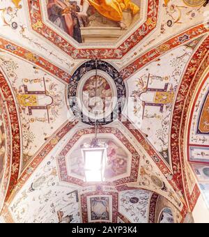 19 OCTOBRE 2018, FLORENCE, ITALIE : intérieur du Palazzo Vecchio - Hôtel de ville de Florence Banque D'Images