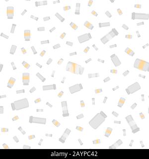 Illustration sur le thème de couleur gros définir différents types de pilules à l'intérieur fermer jar. Comprimé est constituée de pots de collecte avec le contrôle de la qualité fermer Illustration de Vecteur