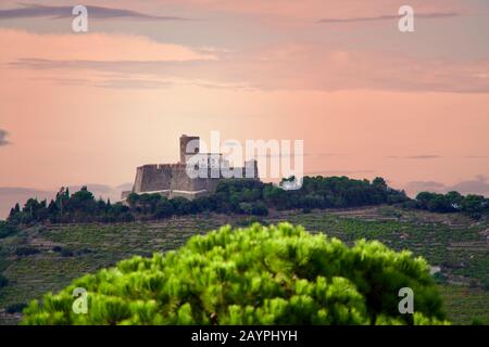 Gros plan du fort Saint-Elme Banque D'Images