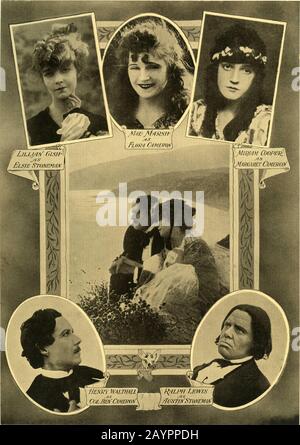 Lillian GISH comme Elsie Stoneman MAE MARSH comme Flora Cameron MIRIAM COOPER comme Margaret Cameron HENRY B. WALTHALL comme colonel Ben Cameron aka Le Petit colonel et RALPH LEWIS comme Austin Stoneman à LA NAISSANCE D'UN directeur DE NATION 1915 D. W. GRIFFITH roman / jouez Le clan par Thomas Dixon Jr David W. Griffith Corp. / Epoch Produing Corporation Banque D'Images