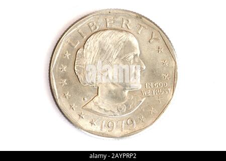 Susan B Anthony Dollar Coin Banque D'Images