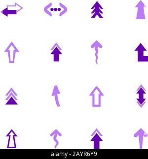 Flèches icons set Illustration de Vecteur