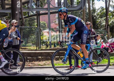 Sixième et dernière étape du Tour Colombie 2020, Test 2.1 de l'Union internationale du cyclisme, UCI, à travers les rues de Bogota. 16 Février 2020 Banque D'Images