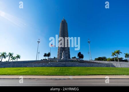 27 Novembre 2019, La Havane, Cuba. Monument commémoratif Jose Marti à la place de la Révolution à la Havane Banque D'Images