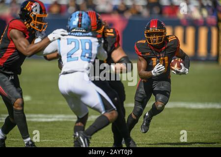 Carson, Californie, États-Unis. 16 février 2020. 10 Kermit Whitfield pendant le match XFL Dallas Renegades contre Los Angeles Wildcats le 16 février 2020. Crédit: Dalton Hamm/Zuma Wire/Alay Live News Banque D'Images