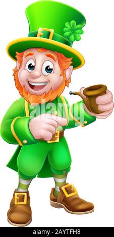 Leprechaun St Patricks Day Personnage Illustration de Vecteur