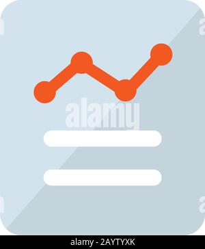 icône document / rapport / statistiques Illustration de Vecteur