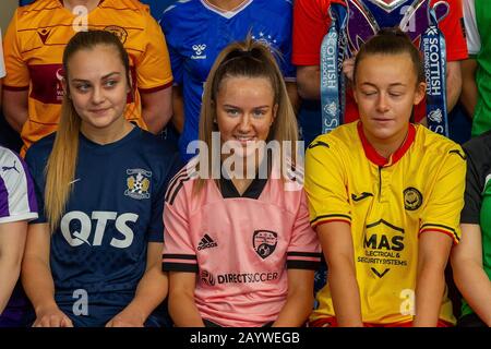 Glasgow, Royaume-Uni. 17 février 2020. Lucy Ronald De Glasgow WomeN'S Fc Lors Du Lancement De La Scottish Building Society Scottish WomeN'S Premier League Season Au Stade National, Hampden Park, Glasgow, Lundi 17 Février 2020 | Crédit Colin Poultney/Alay Live News Banque D'Images