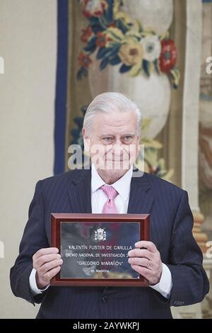 Madrid, Espagne. 17 février 2020. Valentin Fuster assiste à la remise des Prix nationaux de recherche 2019 au Palacio Real de El Pardo le 17 février 2020 à Madrid, Espagne crédit: Jack Abuin/ZUMA Wire/Alay Live News Banque D'Images