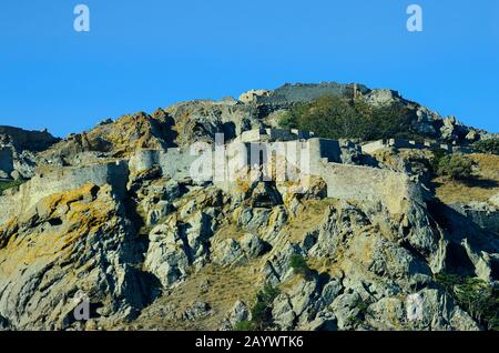 Grèce, forteresse de Myrina sur l'île de Lemnos Banque D'Images
