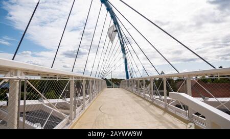 Gyorszentivan 0927 2019 Le nouveau pont de Győr-Győrszentiván a été remis Banque D'Images