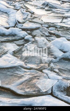 Préparez la glace, le gel du lac Banque D'Images