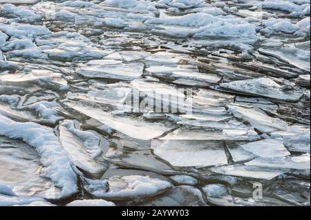 Préparez la glace, le gel du lac Banque D'Images