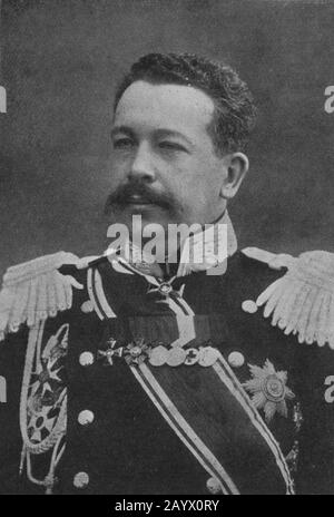 Le général Nikolai Nikolaevitch Yanuskevitch 1868 – 1918 qui a été chef d'état-major du quartier général (Stavka) de l'Armée russe impériale d'août 1914 à septembre 1915 pendant la première Guerre mondiale. Il a été arrêté et assiné en 1918 Banque D'Images