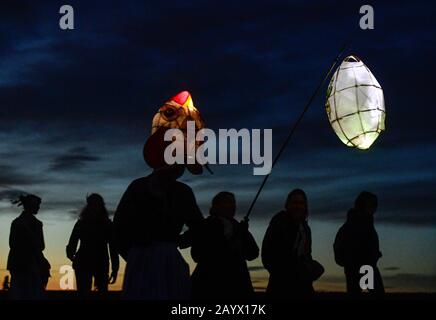 Unetice, République Tchèque. 15 février 2020. Les promenades traditionnelles de carnaval de Roztoky près de Prague à Unetice, République tchèque, le samedi 15 février 2020. Crédit: Roman Vondous/Ctk Photo/Alay Live News Banque D'Images