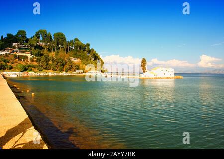 Église sur l'île de Corfou en Grèce Banque D'Images