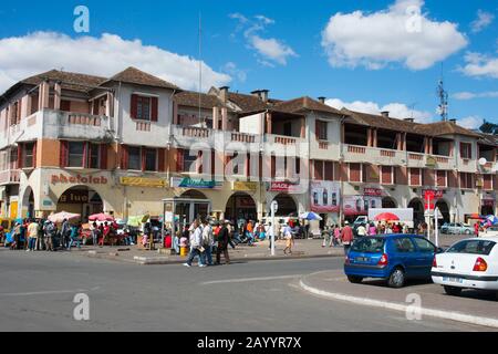 Indépendance Avenue au centre d'Antananarivo, capitale de Madagascar. Banque D'Images