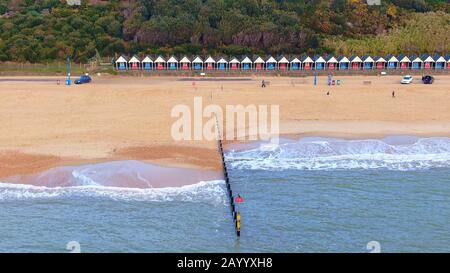 Plage et jetée de Bournemouth en Angleterre Banque D'Images