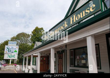 Le restaurant et l'hôtel The Shamrock House dans la communauté irlandaise de East Durham dans les Catskills près de Windham dans l'État de New York, États-Unis. Banque D'Images