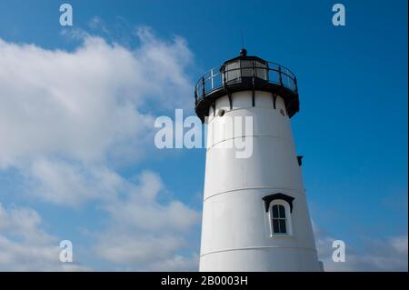 Vue sur le phare d'Edgartown à Edgartown sur Martha’s Vineyard, Massachusetts, États-Unis. Banque D'Images