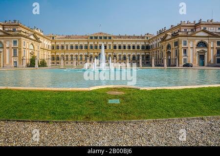 Villa Royale De Monza (Villa Reale), Milan, Italie. La Villa Reale a été construite entre 1777 et 1780 par l'impérial et l'architecte Giuseppe Piermarini. Banque D'Images