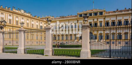 Villa Royale De Monza (Villa Reale), Milan, Italie. La Villa Reale a été construite entre 1777 et 1780 par l'impérial et l'architecte Giuseppe Piermarini. Banque D'Images