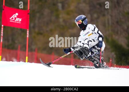 Ueda, Nagano, Japon. 14 février 2020. Aika Kishimoto (Jpn), Le 14 Février 2020 - Ski Alpin : Slalom Géant Féminin Assis À Sugadaira Pine Beak En 2020 Mondial Para Alpine Ski Asia Cup À Ueda, Nagano, Japon. Crédit: SportsPressJP/AFLO/Alay Live News Banque D'Images