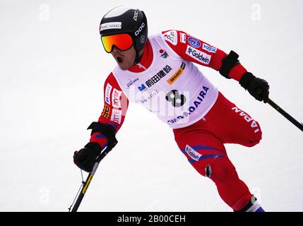 Ueda, Nagano, Japon. 14 février 2020. Hiraku Misawa (Jpn), 14 Février 2020 - Ski Alpin : Slalom Géant Masculin Debout À Sugadaira Pine Beak En 2020 Mondial Para Alpine Ski Asia Cup À Ueda, Nagano, Japon. Crédit: SportsPressJP/AFLO/Alay Live News Banque D'Images