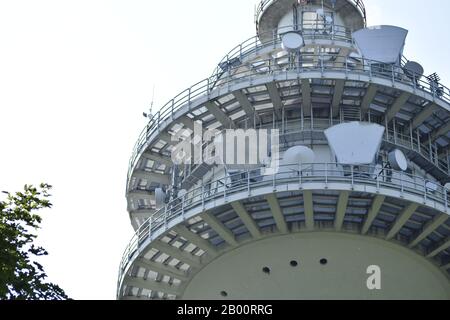 Der Fernmeldeturm Exelberg Bei Wien Banque D'Images