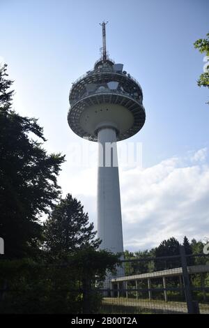 Der Fernmeldeturm Exelberg Bei Wien Banque D'Images