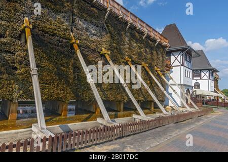 Tours de graduation dans la ville thermale d'Inowroclaw, Pologne. Banque D'Images