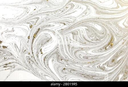 En résumé fond acrylique. La nature de l'oeuvre de persillage de texture. Banque D'Images