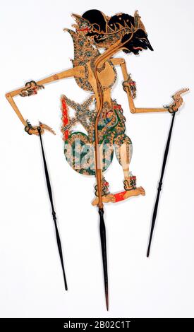 Wayang est un mot javanais pour des types particuliers de théâtre (littéralement « fard »). Lorsque le terme est utilisé pour désigner des types de théâtre de marionnettes, parfois la marionnette elle-même est appelée wayang. Les représentations du théâtre de marionnettes d'ombre sont accompagnées de gamelan en Java. Le 7 novembre 2003, l'UNESCO a désigné Wayang Kulit, un théâtre de marionnettes d'ombre et le plus connu du wayang indonésien, Comme Chef-D'Œuvre du patrimoine oral et immatériel de l'humanité. Banque D'Images