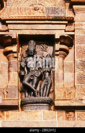 Le temple de Thillai Natarajah, Chidambaram ou Chidambaram est un temple hindou dédié au Seigneur Shiva. Le temple tel qu'il est maintenant est principalement des XIIe et XIIIe siècles ce, avec des ajouts ultérieurs dans le style similaire. Banque D'Images