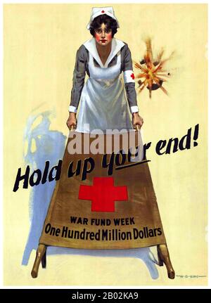 La première Guerre mondiale (première Guerre mondiale ou première Guerre mondiale), également connue sous le nom de première Guerre mondiale ou de Grande Guerre mondiale, était une guerre mondiale centrée en Europe qui a commencé le 28 juillet 1914 et qui a duré jusqu'au 11 novembre 1918. Plus de 9 millions de combattants et 7 millions de civils sont morts à la suite de la guerre, un taux de victimes exacerbé par la sophistication technologique et industrielle des belligérants et par l'impasse tactique. C'était l'un des conflits les plus meurtriers de l'histoire, ouvrant la voie à des changements politiques majeurs, y compris des révolutions dans de nombreuses nations concernées. La guerre a attiré toutes les grandes puissances économiques du monde, W Banque D'Images