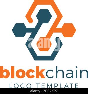 Modèle De Logo Vectoriel Blockchain & Crypto Currency Illustration de Vecteur