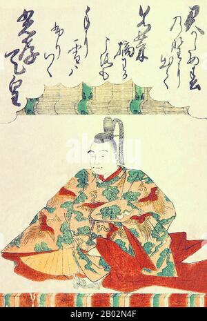 L'empereur Kōkō (光孝天皇 Kōkō-tennō, 830 – 26 août 887) était le 58ème empereur du Japon, selon l'ordre traditionnel de succession. Kōkō régna de 884 à 887. Avant son ascension au trône de Chrysanthemum, son nom personnel était Tokiyatsu (時康親王) ou Komatsu-tei. Il serait plus tard identifié parfois comme "l'empereur du Komatsu". Cela a entraîné l'adoption de ce nom par l'empereur Go-Komatsu (aller signifiant « plus tard », donc « Plus Tard l'empereur Komatsu » ou « l'empereur Komatsu II »). Tokiyatsu Shinnō était le troisième fils de l'empereur Nimmyō. Sa mère était Fujiwara no Sawako. Kōkō avait quatre consorts impériaux Banque D'Images