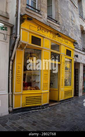Boulangerie juive dans le Marais, Paris Banque D'Images