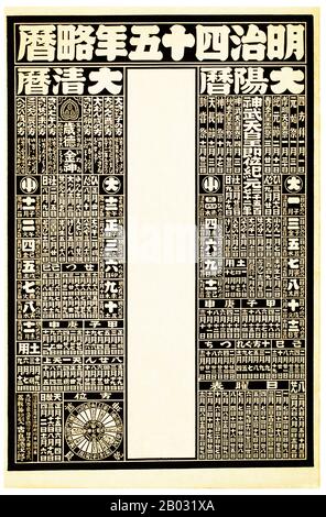 Hikifuda sont des bons de main publicitaires qui sont devenus populaires à la fin du 19ème au début du 20ème siècle Japon. Montrant la sophistication croissante du commerce japonais, les bons de main ont été produits pour annoncer une entreprise ou promouvoir un produit, et parfois ils ont même été utilisés comme papier d'emballage. Whilehikifuda a commencé à être produit comme des gravures de bois à la fin du XVIIe siècle, ils ont été témoins d'un boom au cours du XIXe siècle, lorsqu'ils ont été imprimés à bon marché à l'aide de lithographie de couleur. Banque D'Images
