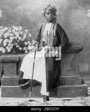 Sayyid Ali bin Hamud Al-Bussaid (7 juin 1884 – 20 décembre 1918) était le huitième sultan de Zanzibar. Ali a gouverné Zanzibar du 20 juillet 1902 au 9 décembre 1911, ayant succédé au trône à la mort de son père, le septième sultan. Il n'a servi que quelques années comme sultan à cause de la maladie. En 1911, il abdiqua en faveur de son beau-frère Sayyid Khalifa bin Harub Al-Bussaid. Banque D'Images