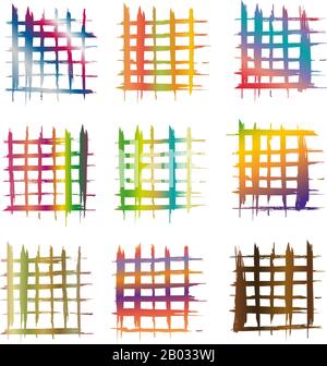 Éléments décoratifs calligraphiques et photomasques pour le travail de conception créatif Illustration de Vecteur