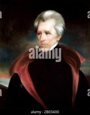 Andrew Jackson (15 mars 1767 – 8 juin 1845) était un homme d'État américain qui a été le septième président des États-Unis de 1829 à 1837. Banque D'Images