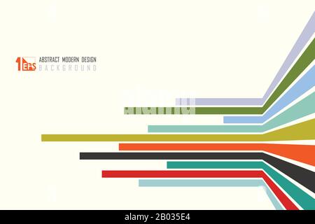 Ligne moderne abstraite motif technologique de la couleur de conception de l'arrière-plan de l'œuvre d'art. Décorez pour la publicité, l'affiche, les œuvres d'art, la conception de modèle, l'impression. Illustration vectorielle Illustration de Vecteur